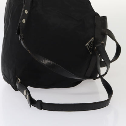 PRADA Backpack Nylon Leather Black Auth 87351