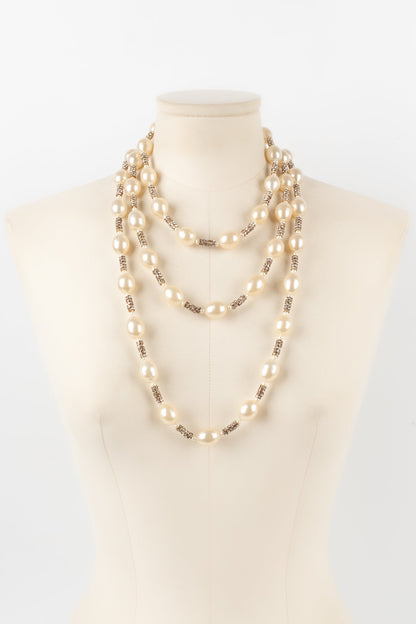 Collier de perles nacrées Chanel 1990s