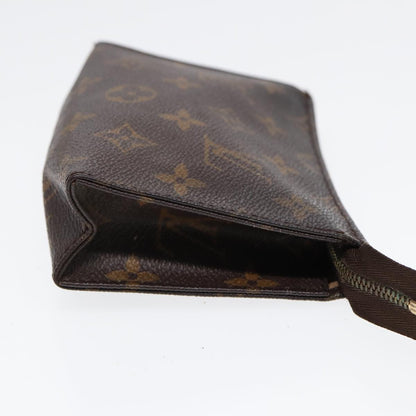LOUIS VUITTON Monogram Poche Toilette 15 Pouch M47546 LV Auth 87457