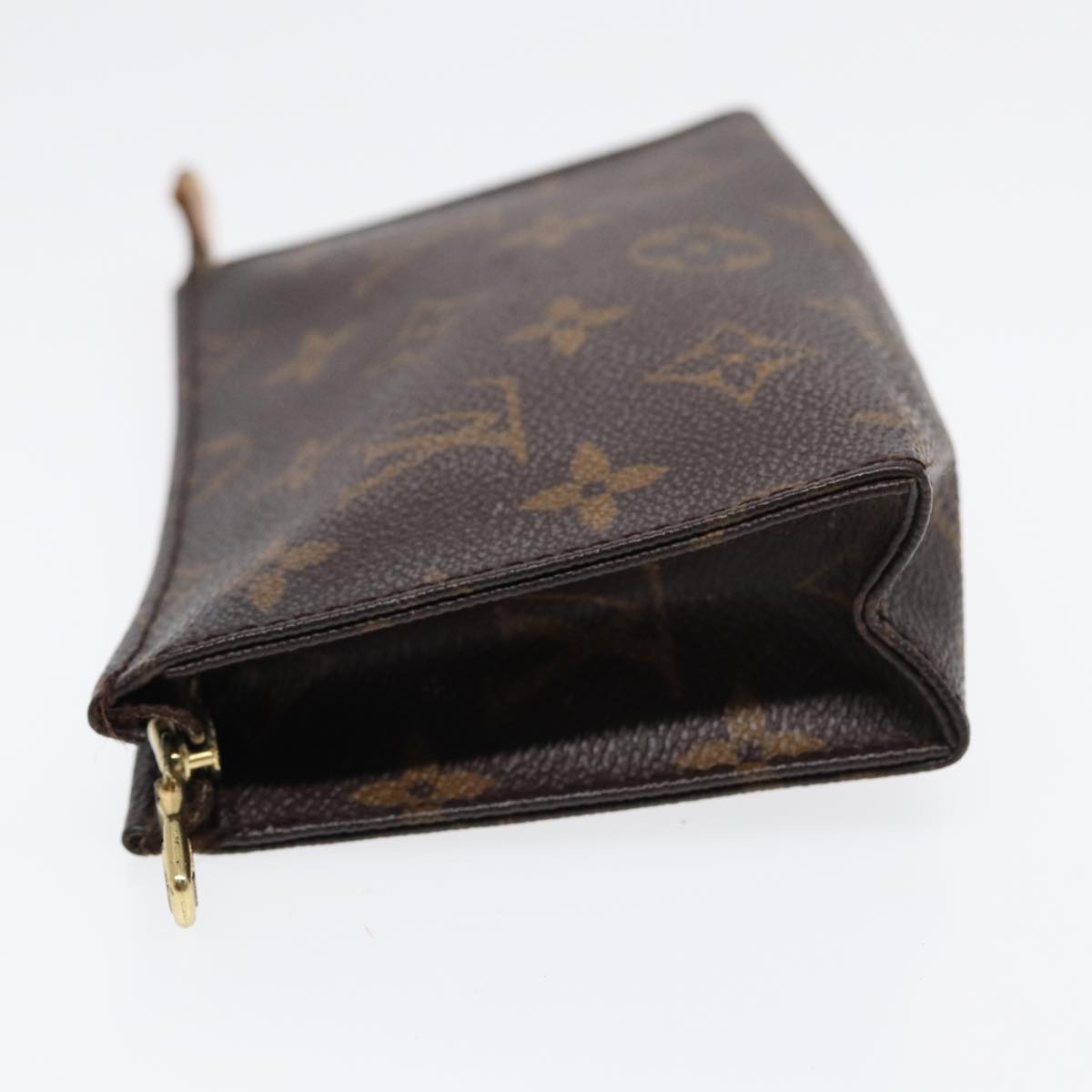 LOUIS VUITTON Monogram Poche Toilette 15 Pouch M47546 LV Auth 87457