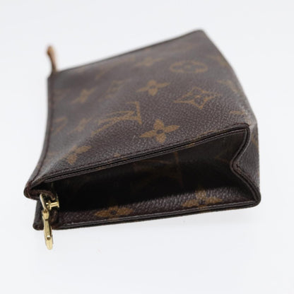 LOUIS VUITTON Monogram Poche Toilette 15 Pouch M47546 LV Auth 87457