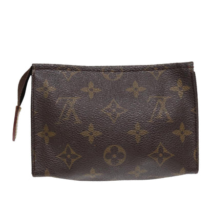 LOUIS VUITTON Monogram Poche Toilette 15 Pouch M47546 LV Auth 87460
