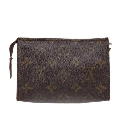 LOUIS VUITTON Monogram Poche Toilette 15 Pouch M47546 LV Auth 87461