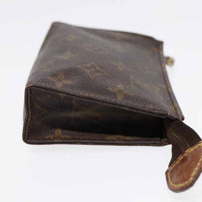 LOUIS VUITTON Monogram Poche Toilette 15 Pouch M47546 LV Auth 87461
