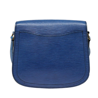 LOUIS VUITTON Epi Saint Cloud GM Shoulder Bag Toledo Blue M52195 LV Auth 87491