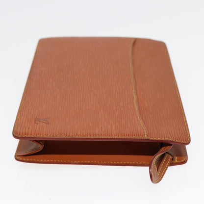 LOUIS VUITTON Epi Pochette Homme Clutch Bag Brown Zipangu Gold M52528 Auth 87493
