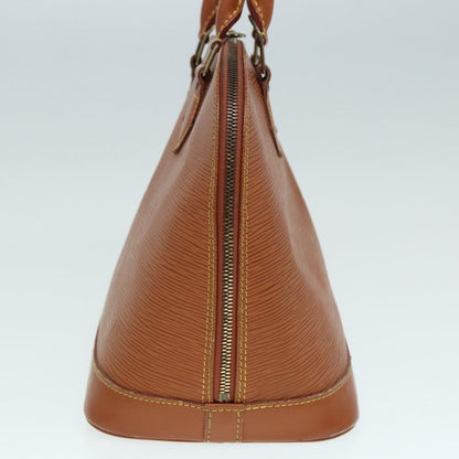 LOUIS VUITTON Epi Alma Hand Bag Brown Zipangu Gold M52148 LV Auth 87498