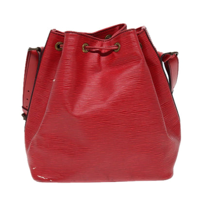 LOUIS VUITTON Epi Petit Noe Shoulder Bag Red M44107 LV Auth 87504