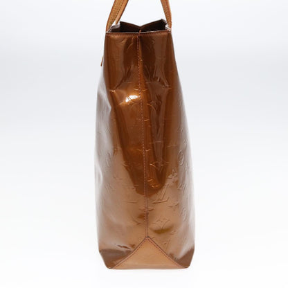 LOUIS VUITTON Monogram Vernis Reade MM Hand Bag Bronze M91143 LV Auth 87522