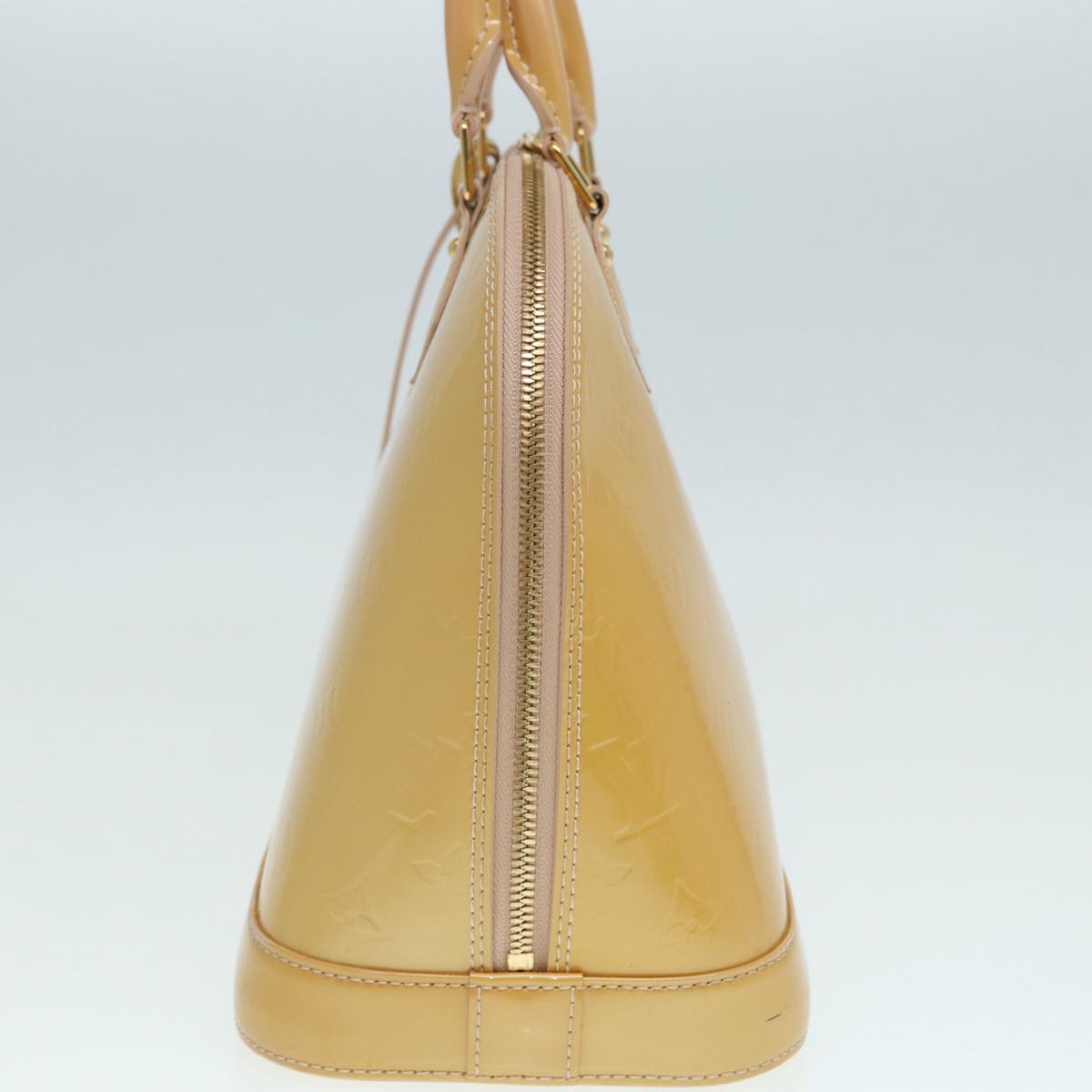 LOUIS VUITTON Monogram Vernis Alma PM Hand Bag Rose Florentin M91614 Auth 87532