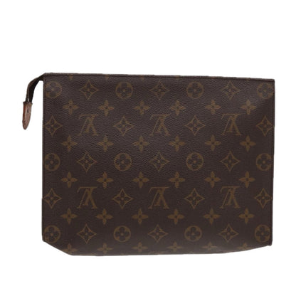 LOUIS VUITTON Monogram Poche Toilette 26 Pouch M47542 LV Auth 87539