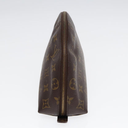LOUIS VUITTON Monogram Trousse Demi Ronde Cosmetic Pouch M47520 LV Auth 87547