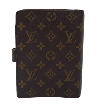 LOUIS VUITTON Monogram Agenda MM Day Planner Cover R20105 LV Auth 87549