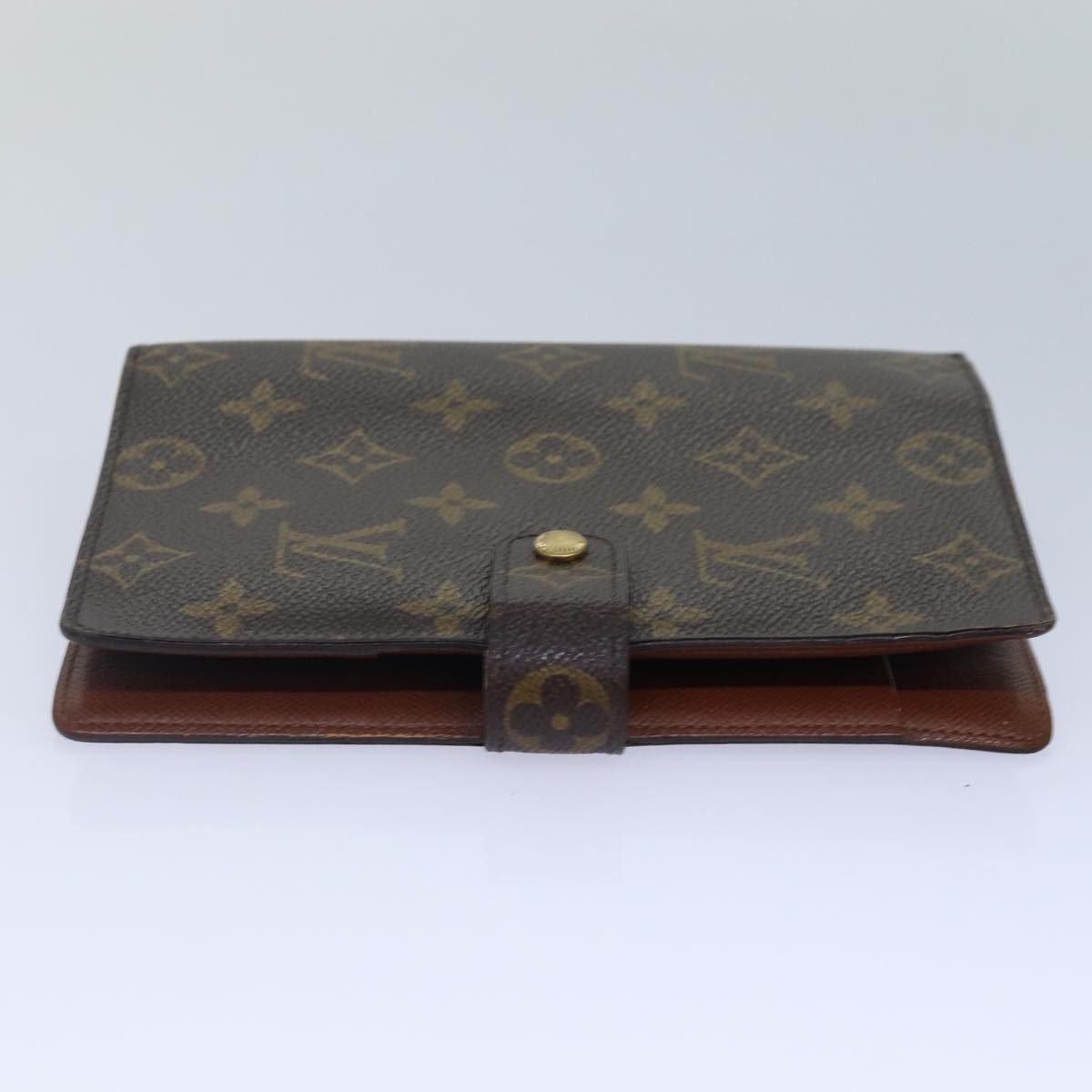 LOUIS VUITTON Monogram Agenda MM Day Planner Cover R20105 LV Auth 87549