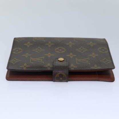 LOUIS VUITTON Monogram Agenda MM Day Planner Cover R20105 LV Auth 87549