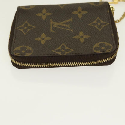 LOUIS VUITTON Monogram Agenda Mini Zippy Day Planner Cover R21045 LV Auth 87552