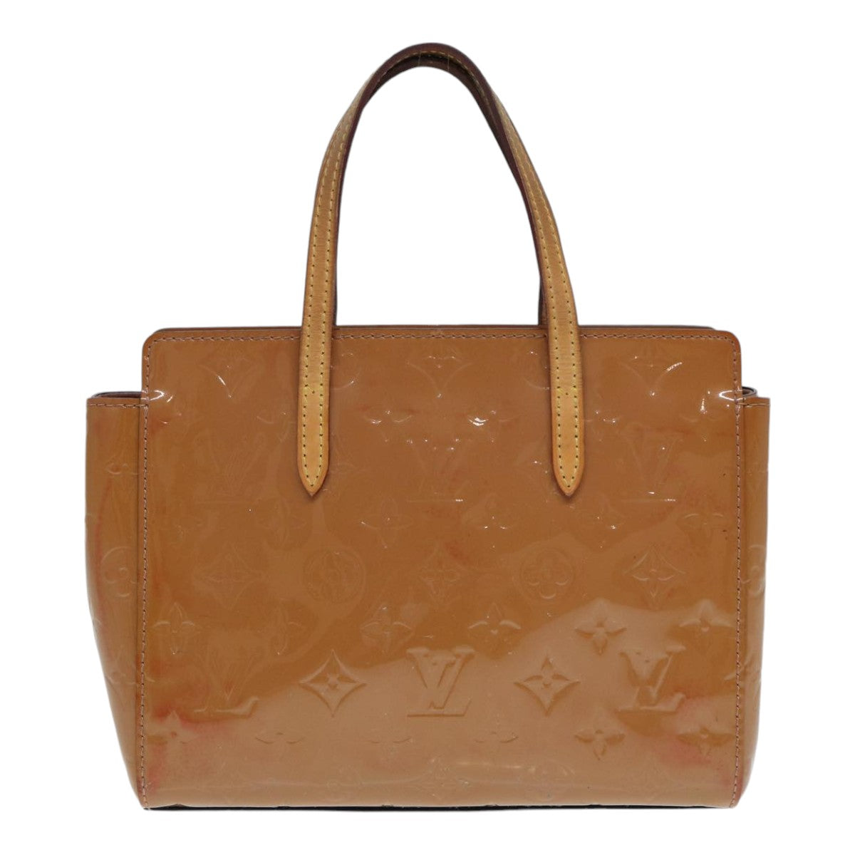 LOUIS VUITTON Monogram Vernis Catalina BB Hand Bag Rose Velur M90015 Auth 87606