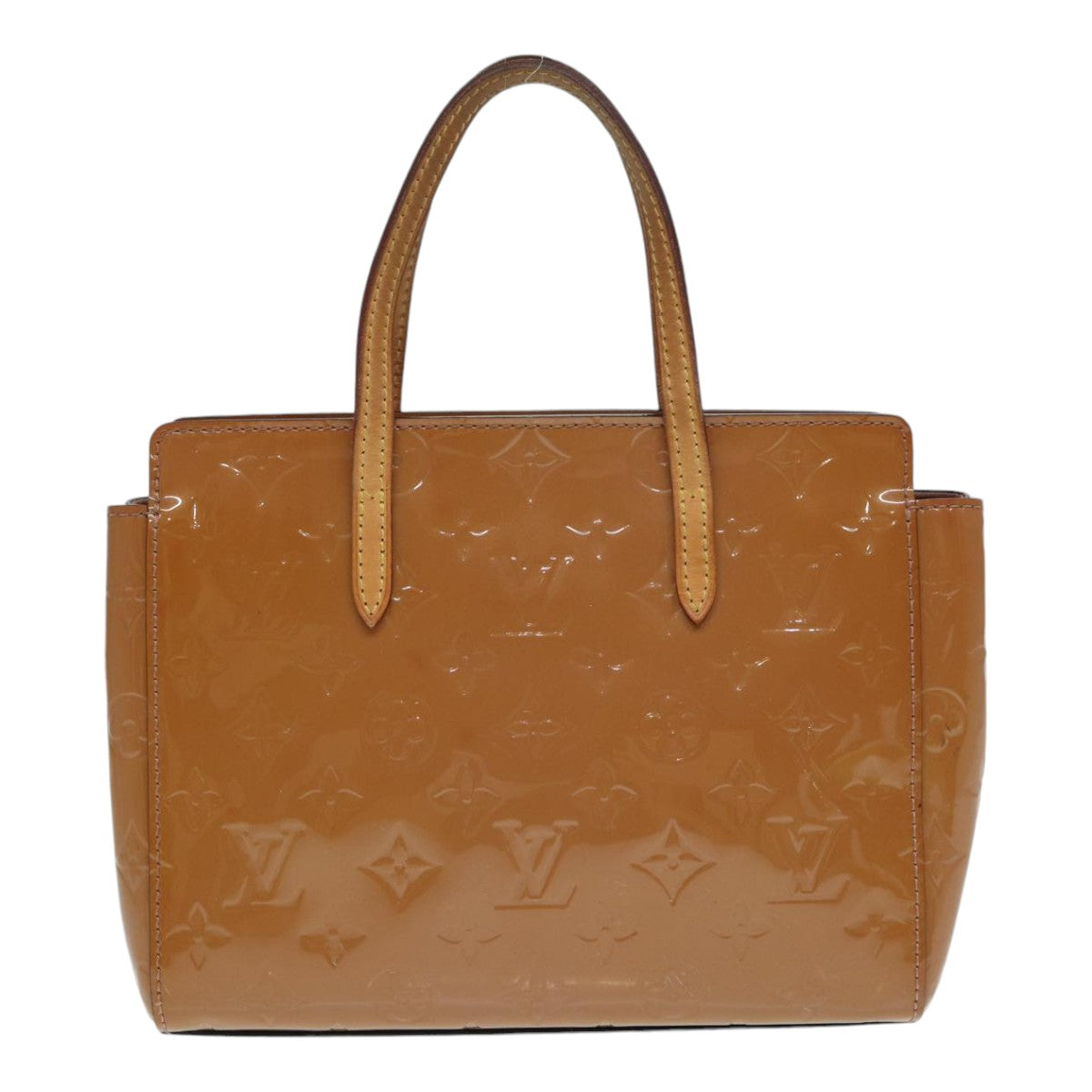 LOUIS VUITTON Monogram Vernis Catalina BB Hand Bag Rose Velur M90015 Auth 87606