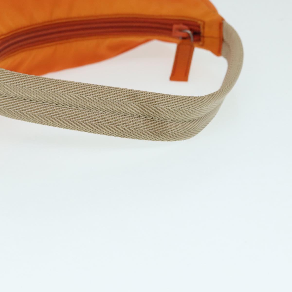 PRADA Hand Bag Nylon Orange Auth 87671