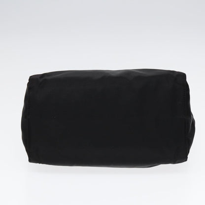 PRADA Hand Bag Nylon Black Auth 87678