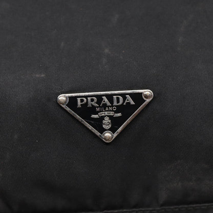 PRADA Robot Tote Bag Nylon Black Auth 87679