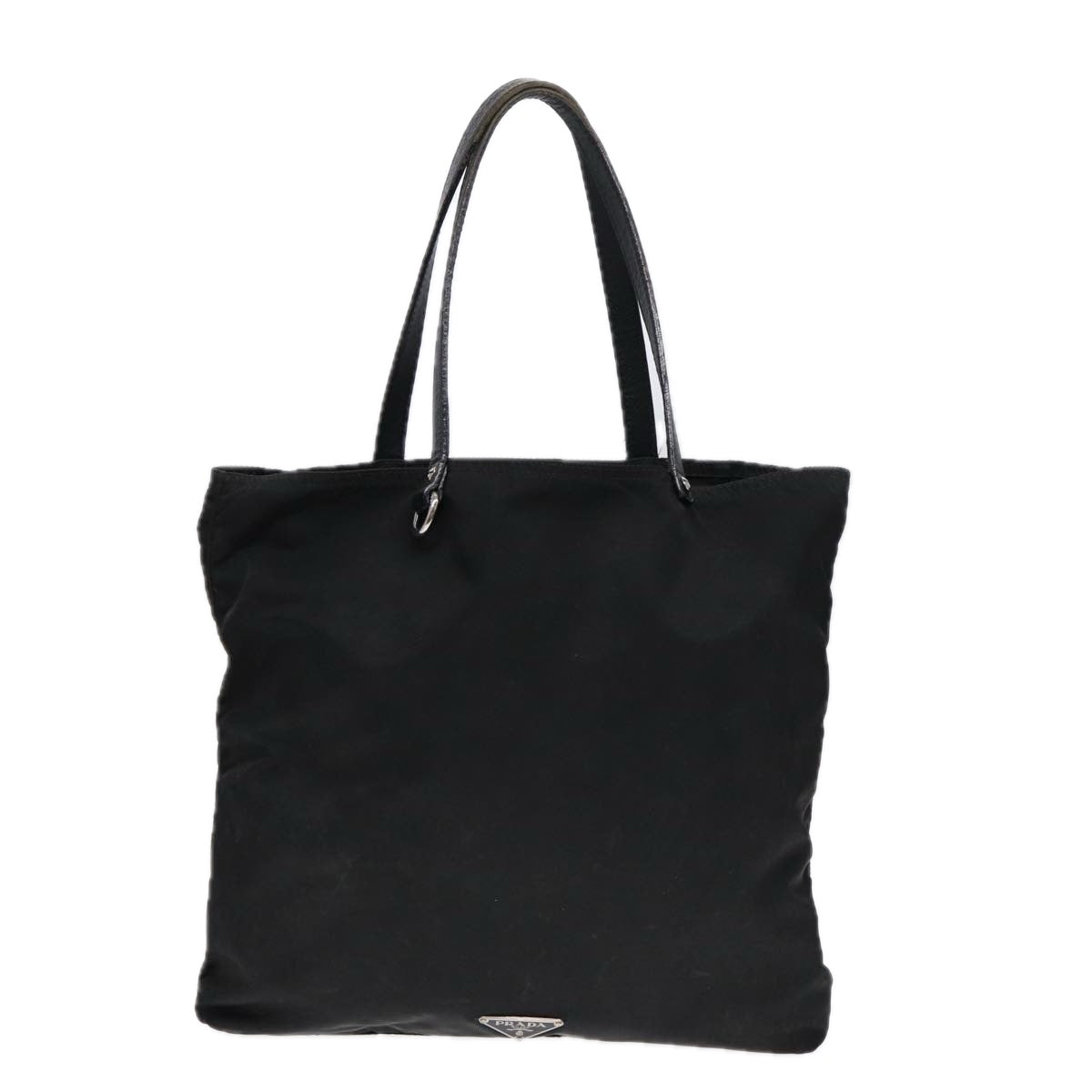 PRADA Robot Tote Bag Nylon Black Auth 87679