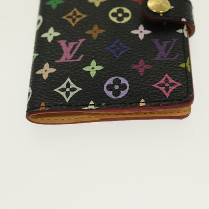 LOUIS VUITTON Multicolor Carne de Val Agenda Note Cover Black M92652 Auth 87695