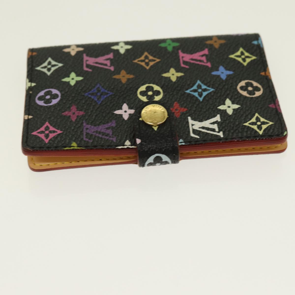 LOUIS VUITTON Multicolor Carne de Val Agenda Note Cover Black M92652 Auth 87695
