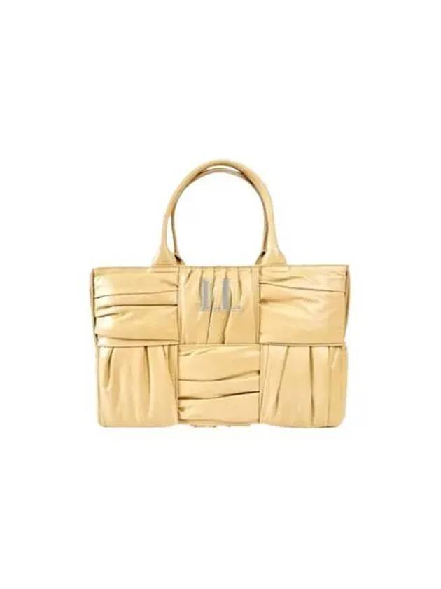 Luxury Bottega Veneta Arco Intrecciato Small Tote Bag Porridge