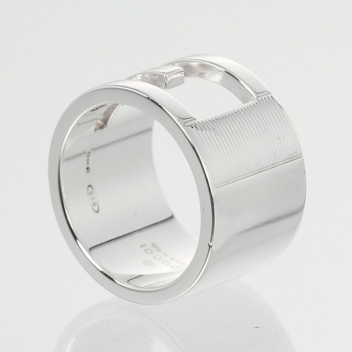 Gucci Logo G Silver Silver Ring Jewelry