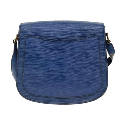 LOUIS VUITTON Epi Saint Cloud GM Shoulder Bag Toledo Blue M52195 LV Auth 87869