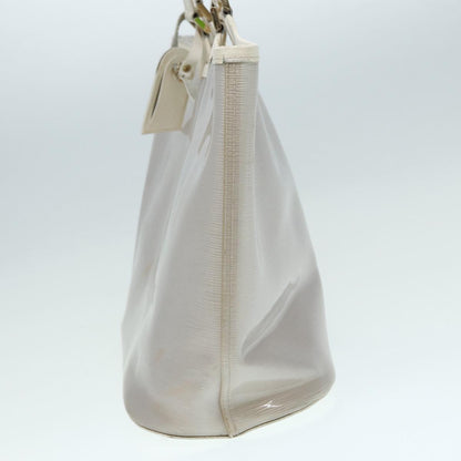 LOUIS VUITTON Epi Plage Lagoon Bay Tote Bag White Clear M92151 LV Auth 87892