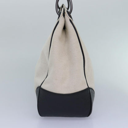 GUCCI Shoulder Bag Canvas Leather Outlet Brown White 257265 Auth 87915