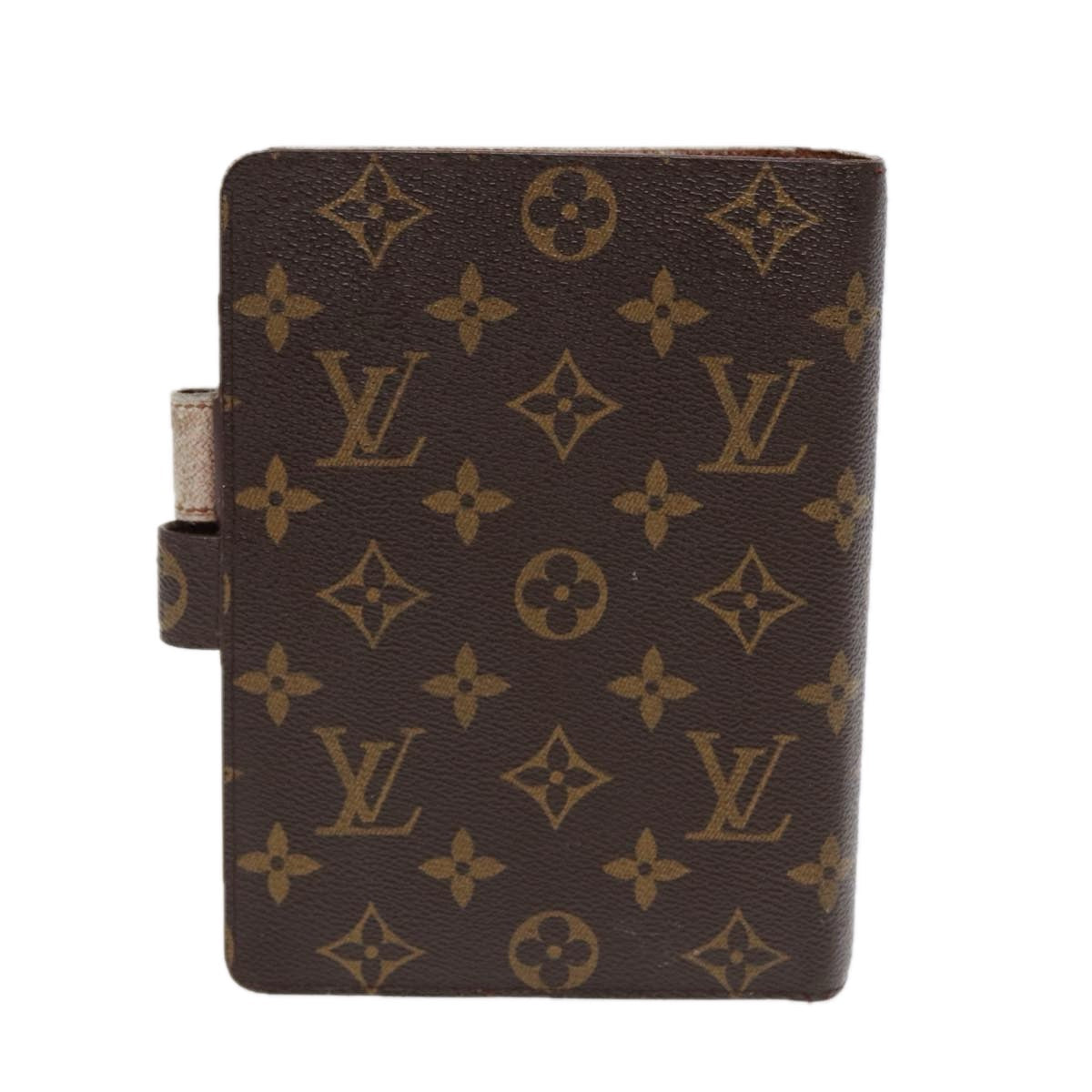 LOUIS VUITTON Monogram Agenda MM Day Planner Cover R20105 LV Auth 87917