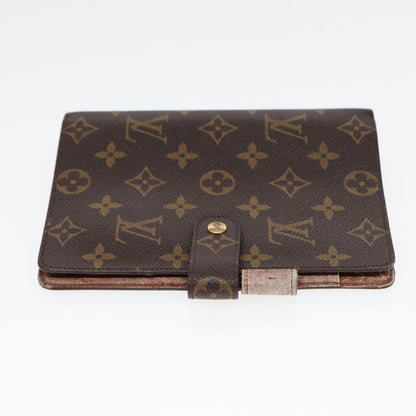LOUIS VUITTON Monogram Agenda MM Day Planner Cover R20105 LV Auth 87917