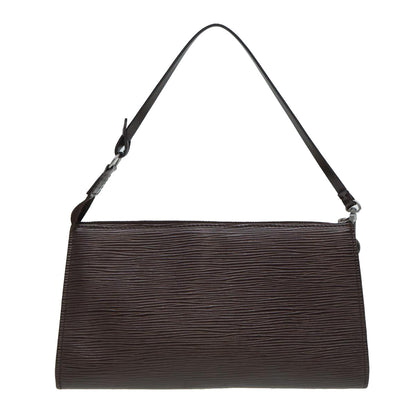 LOUIS VUITTON Epi Pochette Accessoires Pouch Mocha M5294D LV Auth 87960