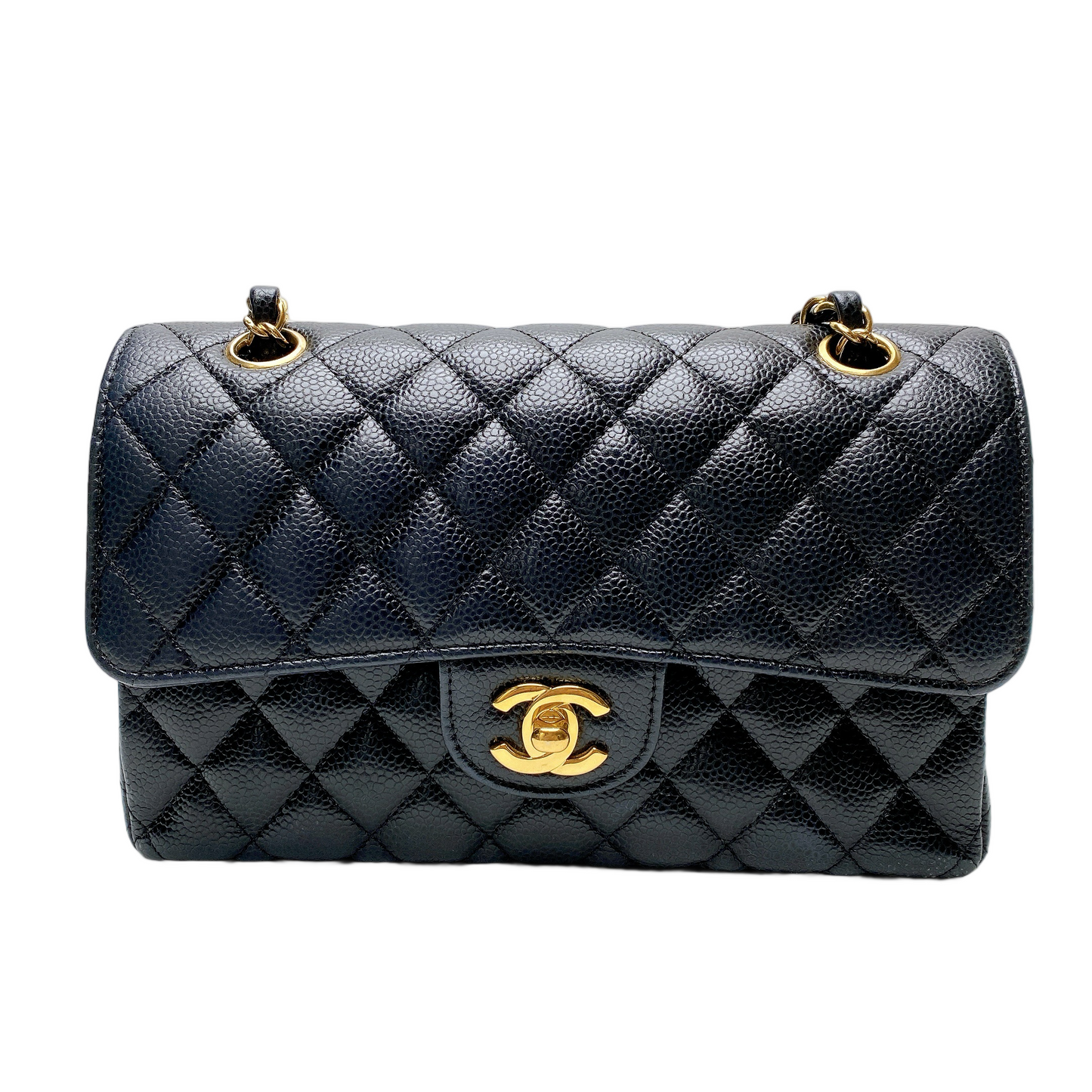 CHANEL CF SMALL CAVIAR IN GHW