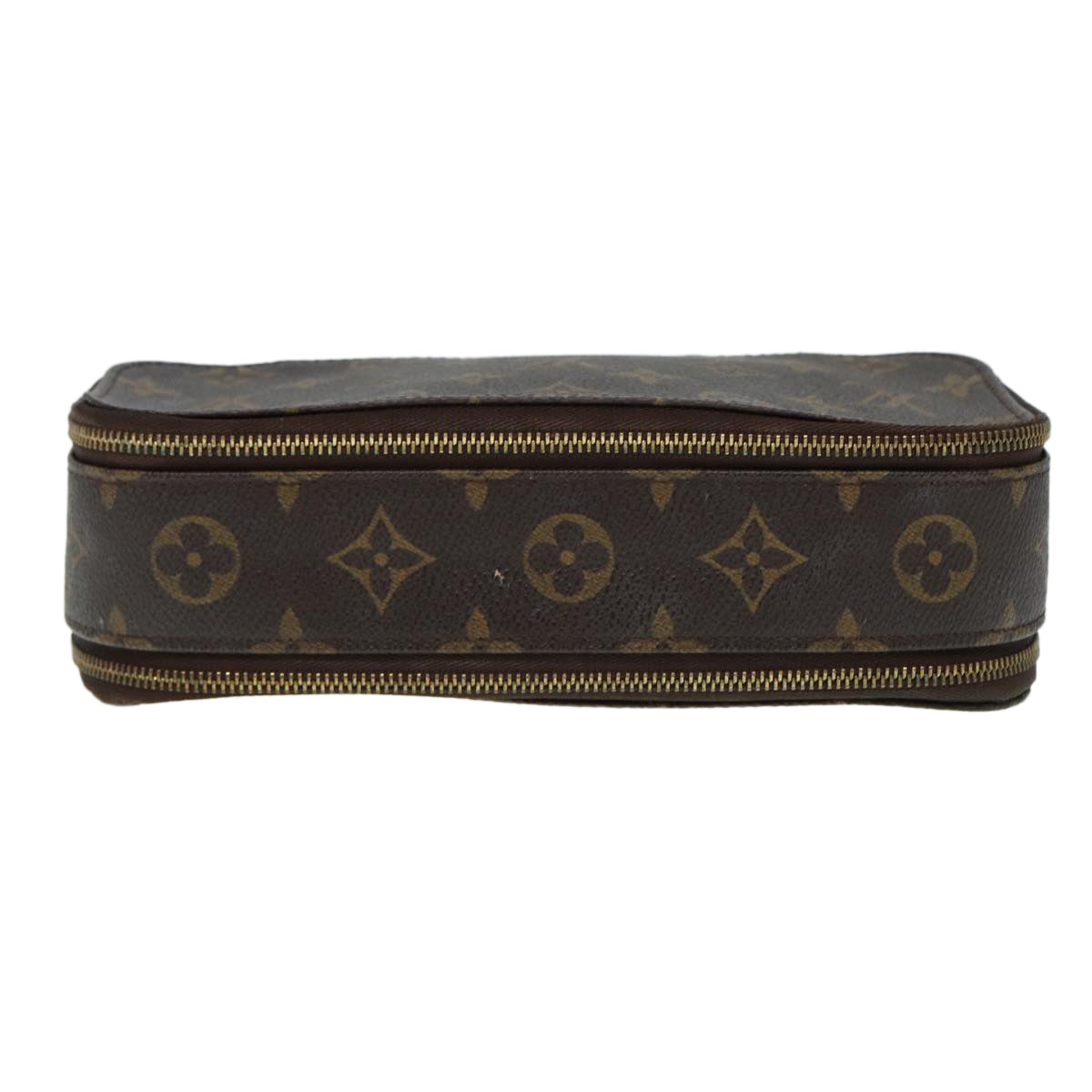 LOUIS VUITTON Monogram Trousse Brush MG Cosmetic Pouch M47505 LV Auth 88006