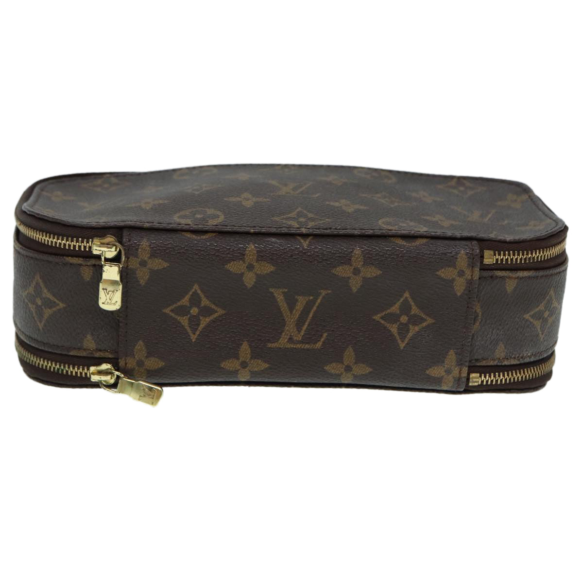 LOUIS VUITTON Monogram Trousse Brush MG Cosmetic Pouch M47505 LV Auth 88006