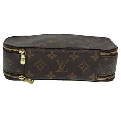 LOUIS VUITTON Monogram Trousse Brush MG Cosmetic Pouch M47505 LV Auth 88006