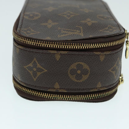 LOUIS VUITTON Monogram Trousse Brush MG Cosmetic Pouch M47505 LV Auth 88006