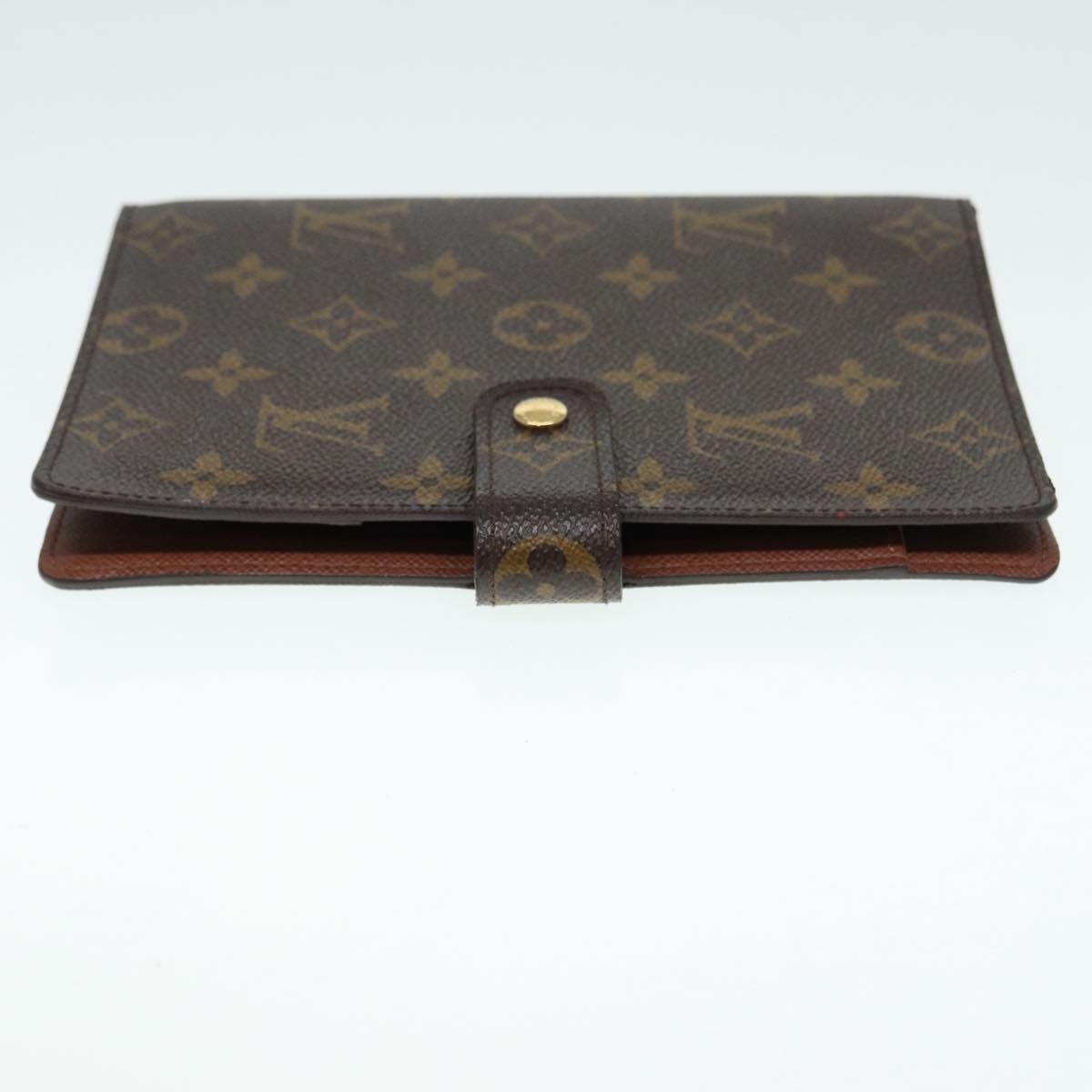 LOUIS VUITTON Monogram Agenda MM Day Planner Cover R20105 LV Auth 88033