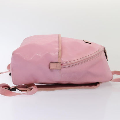 GUCCI GG Canvas Backpack Pink Silver 271327 Auth 88181