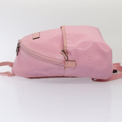 GUCCI GG Canvas Backpack Pink Silver 271327 Auth 88181