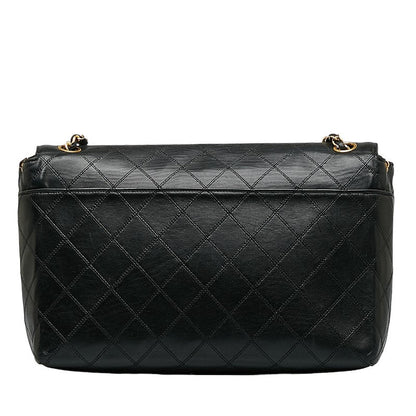 Chanel Deca-Coco Chain houlder Bag Black Gold Leather Lady Chanel
