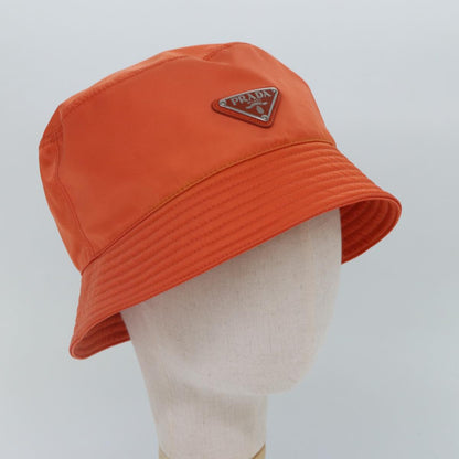 PRADA Bucket Hat Nylon L Orange Auth 88334