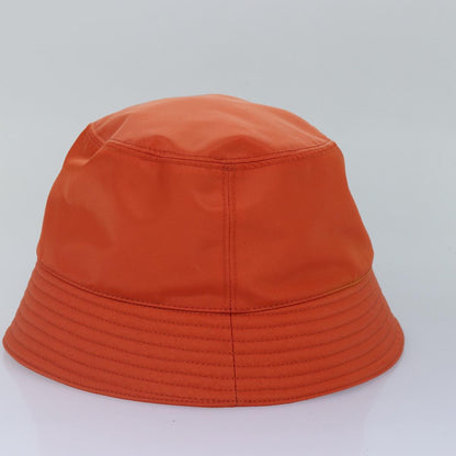 PRADA Bucket Hat Nylon L Orange Auth 88334