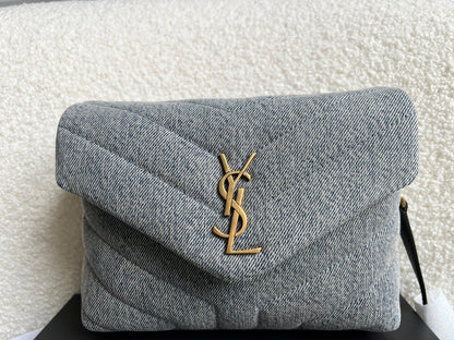 Yves Saint Laurent (YSL) Denim Toy Lou Lou