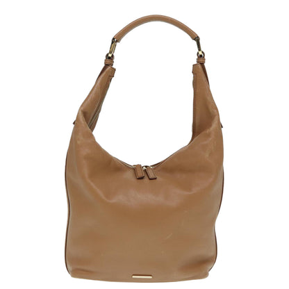 GUCCI Shoulder Bag Leather Beige Gold 001 4288 Auth 88530