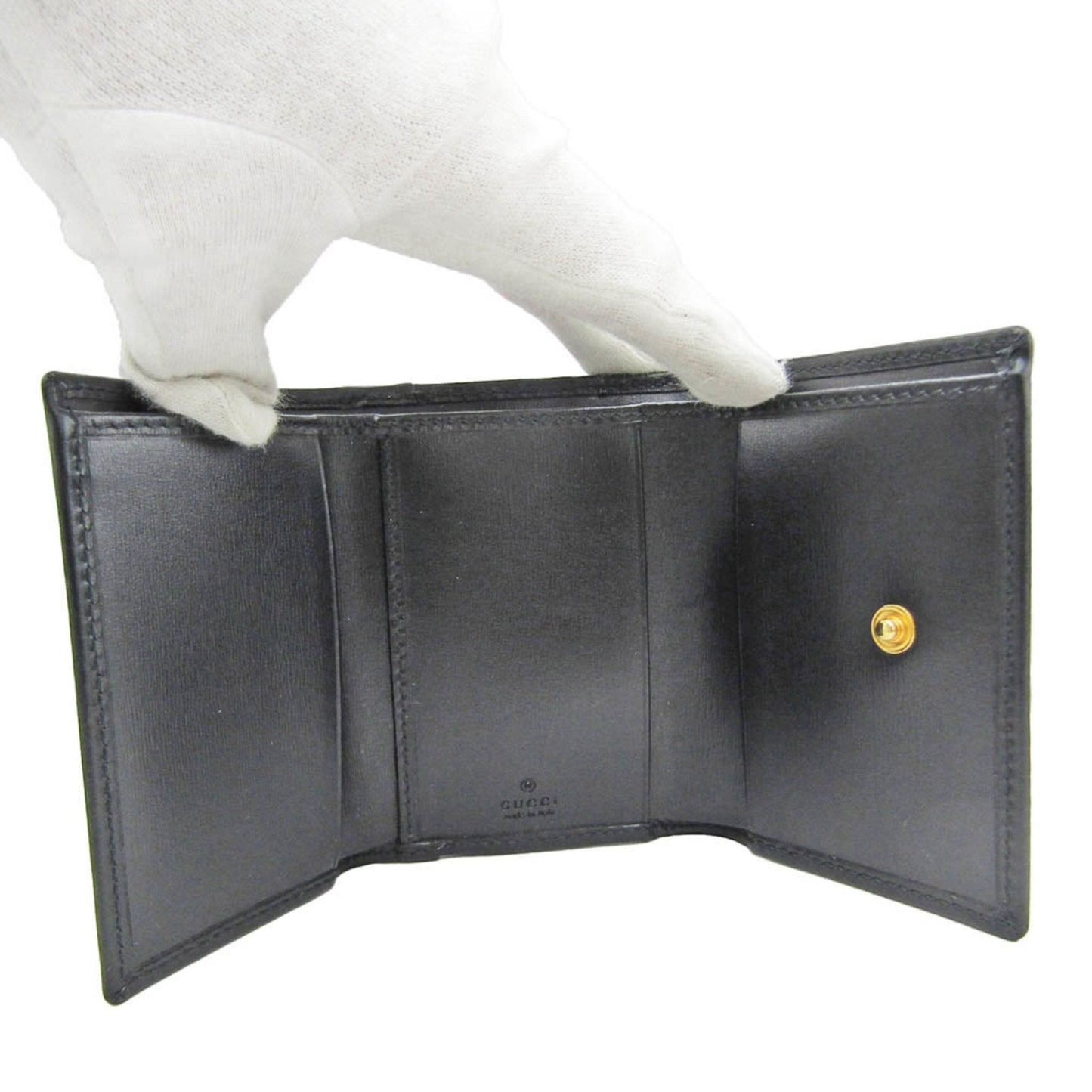 Gucci Horsebit Black Leather Wallet